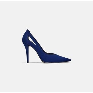 Zara Blue Pointer Toe High Heels